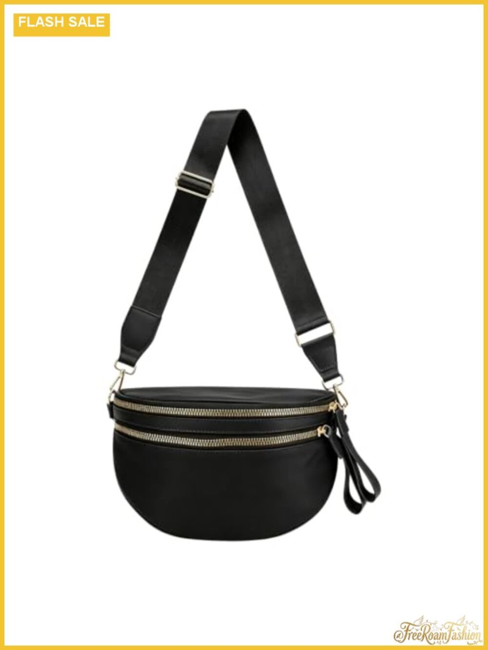 Water Resistant Oxford Cloth Crossbody Bag Wide Strap Travel Purse